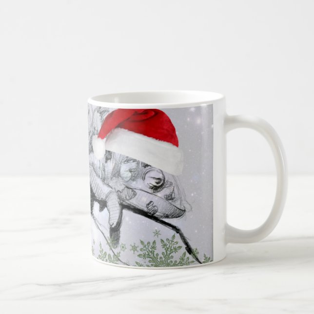 A Chameleon Christmas Wraparound Coffee Mug (Right)