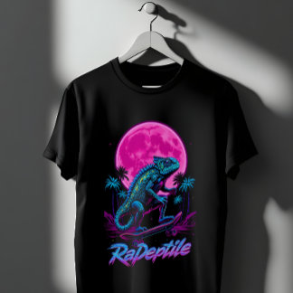 A chameleon skateboarding T-Shirt
