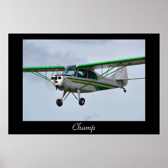 A Champ Coming in to Land Poster (Front)