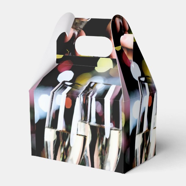 A Champagne Toast Favour Box (Back Side)