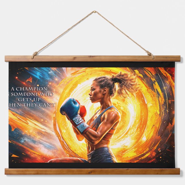 A Champion Inspirational Hanging Tapestry (Front)