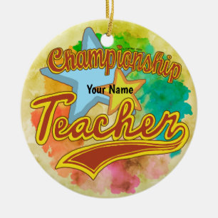 A Champion Teacher Ceramic Tree Decoration