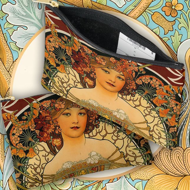 A Charming Art Nouveau Alphonse Mucha Accessory Pouch (Creator Uploaded)