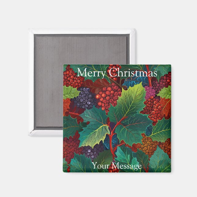 A charming Christmas themed Fridge Magnet (Front/Back)