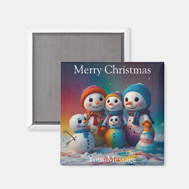 A charming Christmas themed Fridge Magnet (Front/Back)
