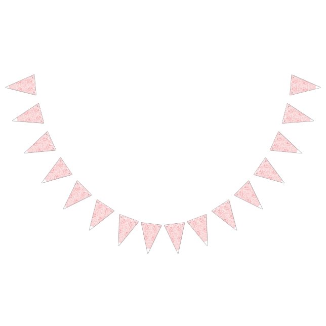 A charming pattern of pink and white swirls, prese bunting  (All)