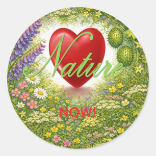 A charming sticker to remind us to love the Earth!