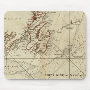 A Chart Of The Banks Of Newfoundland Mouse Mat