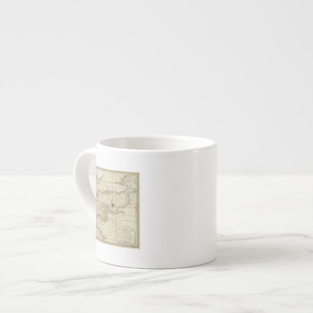 A chart of the British Channel Espresso Cup (Front Left)