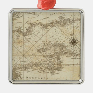 A chart of the British Channel Metal Tree Decoration