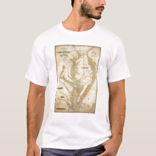A Chart of the Chesapeake And Delaware Bays T-Shirt