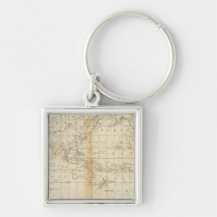 A Chart of the World Key Ring