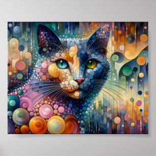 A chatoyant portrait of an ancient poster