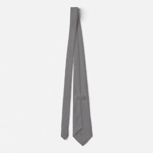 a check pattern tie with a chequerboard pattern