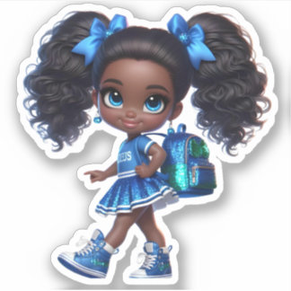 A Cheer Team Member - Blue