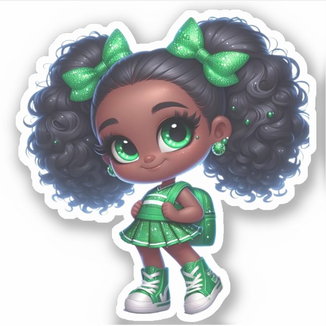 A Cheer Team Member - Green (Front)