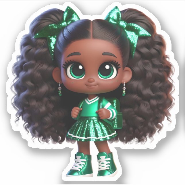 A Cheer Team Member - Green (Front)