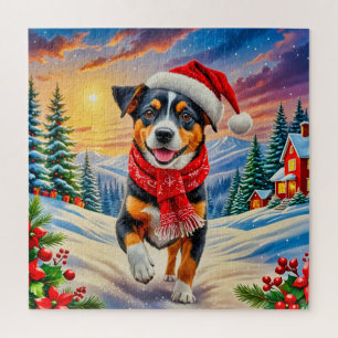 A cheerful dog jigsaw puzzle