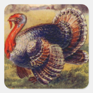 A Cheerful Thanksgiving to You Vintage Sticker