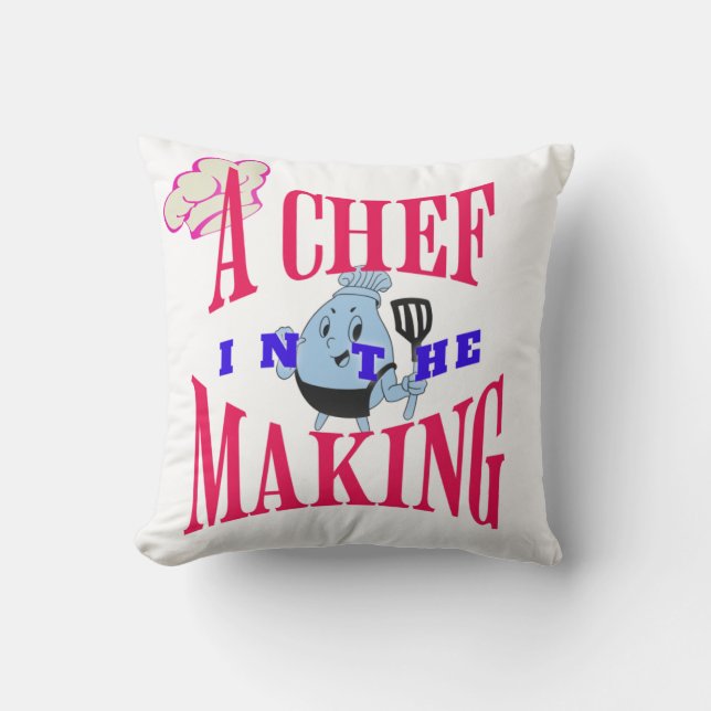 A chef in the making cushion (Front)