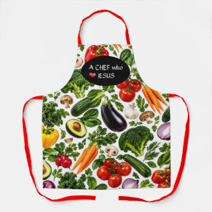 A chef who love JESUS Apron