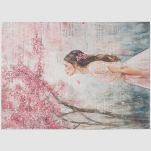 A Cherry Blossom Dreamy Girl Series Design #3 Tissue Paper
