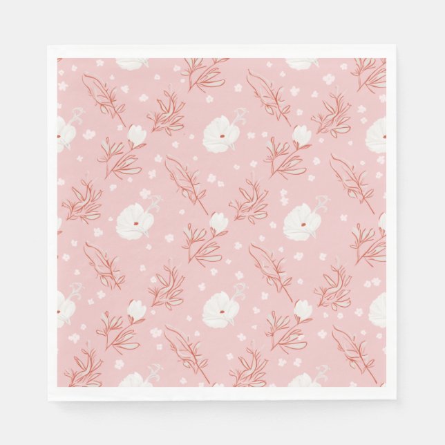 A cherry blossom paper napkin (Front)