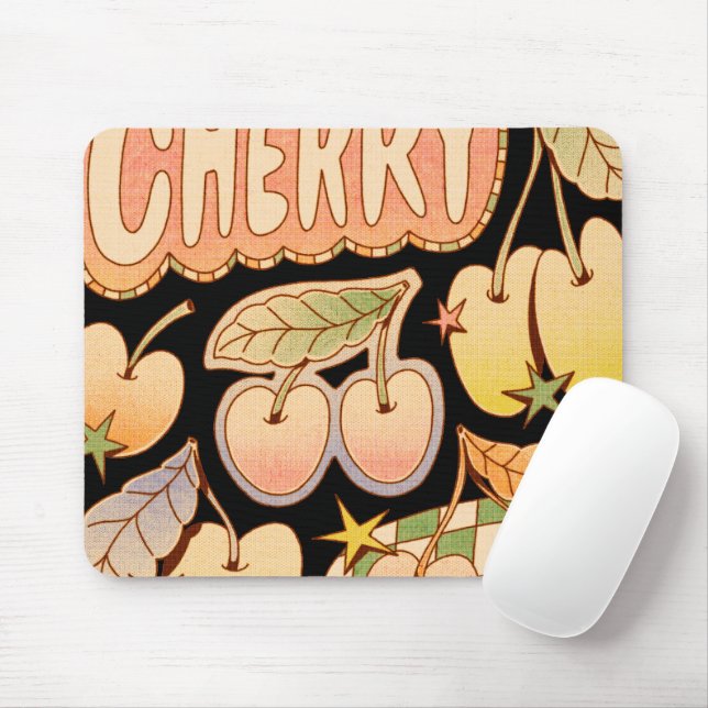 A Cherry / Cherry Illustrations Mouse Mat (With Mouse)