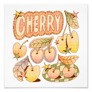 A Cherry / Cherry Illustrations Photo Print