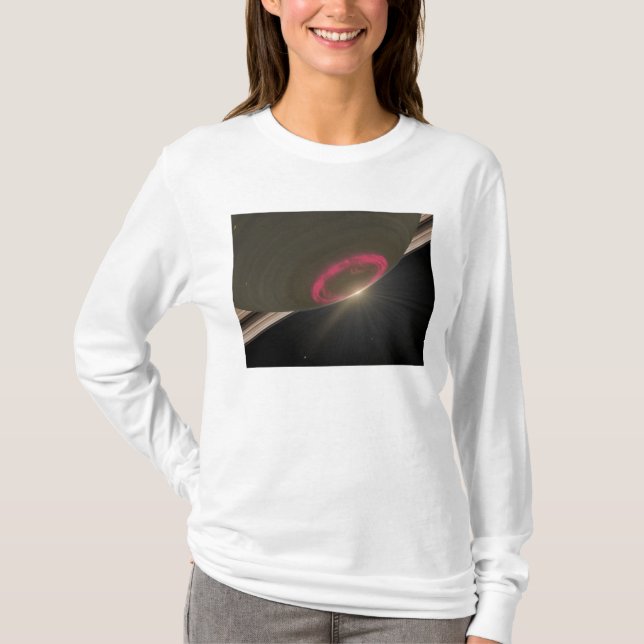 A cherry-red aurora T-Shirt (Front)
