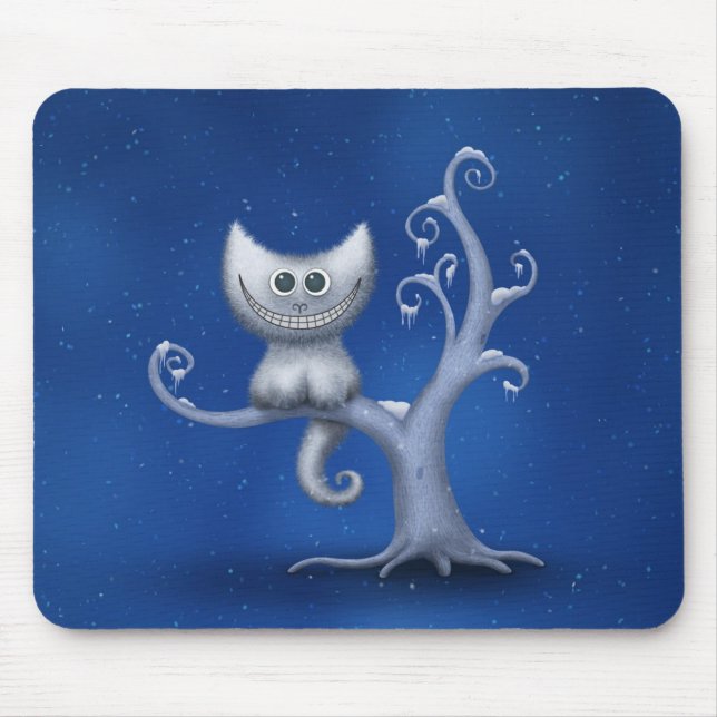 A Cheshire Kitten (Christmas) Mouse Mat (Front)