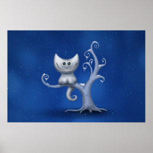 A Cheshire Kitten (Christmas) Poster