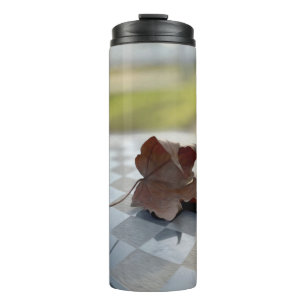 A chess lesson thermal tumbler