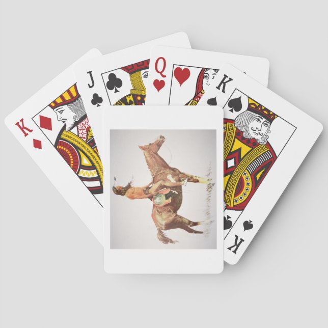A Cheyenne Brave, 1901 (colour litho) Playing Cards (Back)