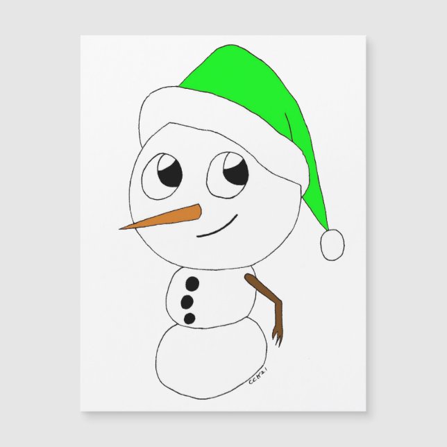 a chibi snowman     (Front)