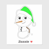 a chibi snowman   