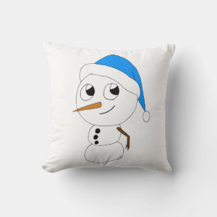 a chibi snowman cushion
