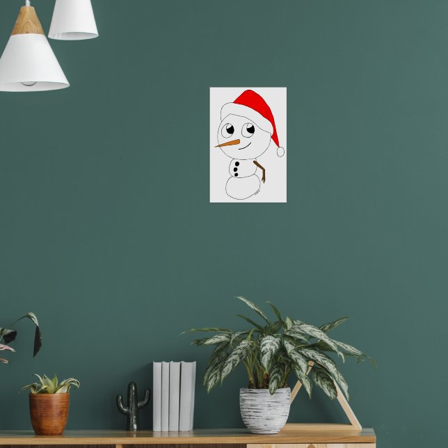 a chibi snowman  poster (Living Room 1)