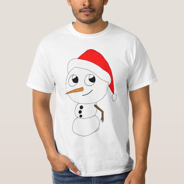 a chibi snowman    T-Shirt (Front)