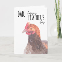 A Chicken Father's Day Card