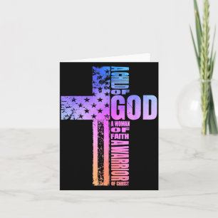 A Child Of God A Woman Of Faith A Warrior Of Chris Card
