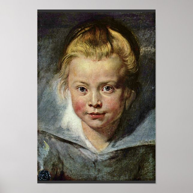 A Child'S Head (Portrait Of Clara Serena Rubens Poster (Front)