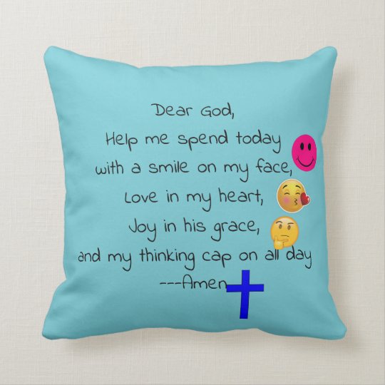 A Child's prayer Cushion Zazzle.co.uk