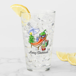 A Chilli Merry Christmas under Sunshade and Tree Glass