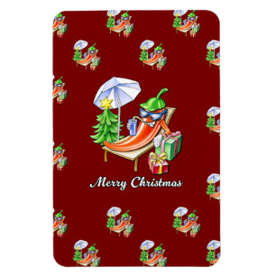 A Chilli Merry Christmas under Sunshade and Tree Magnet