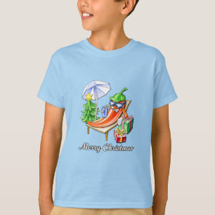 A Chilli Merry Christmas under Sunshade and Tree T-Shirt