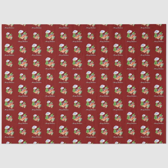 A Chilli Merry Christmas under Sunshade and Tree Tissue Paper (Front)