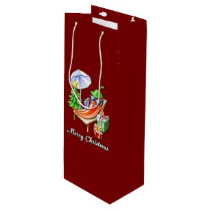 A Chilli Merry Christmas under Sunshade and Tree Wine Gift Bag