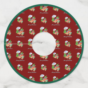 A Chilli Merry Christmas under Sunshade and Tree Wine Glass Tag