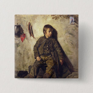 A Chimney Sweep from Savoie, 1832 15 Cm Square Badge